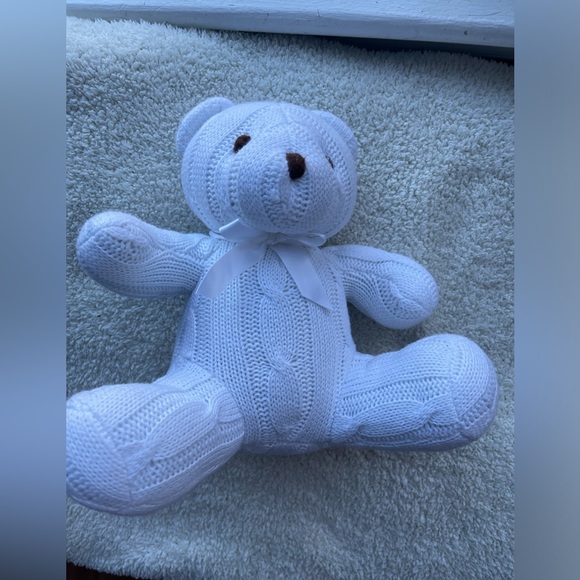 Baby Mode argle sweater pattern white teddy bear - Picture 2 of 8